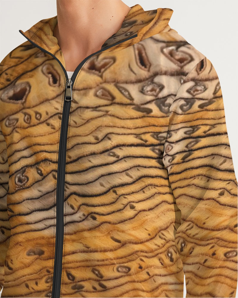 Hell's Canyon Sequoia Petrified Wood Men's Windbreaker