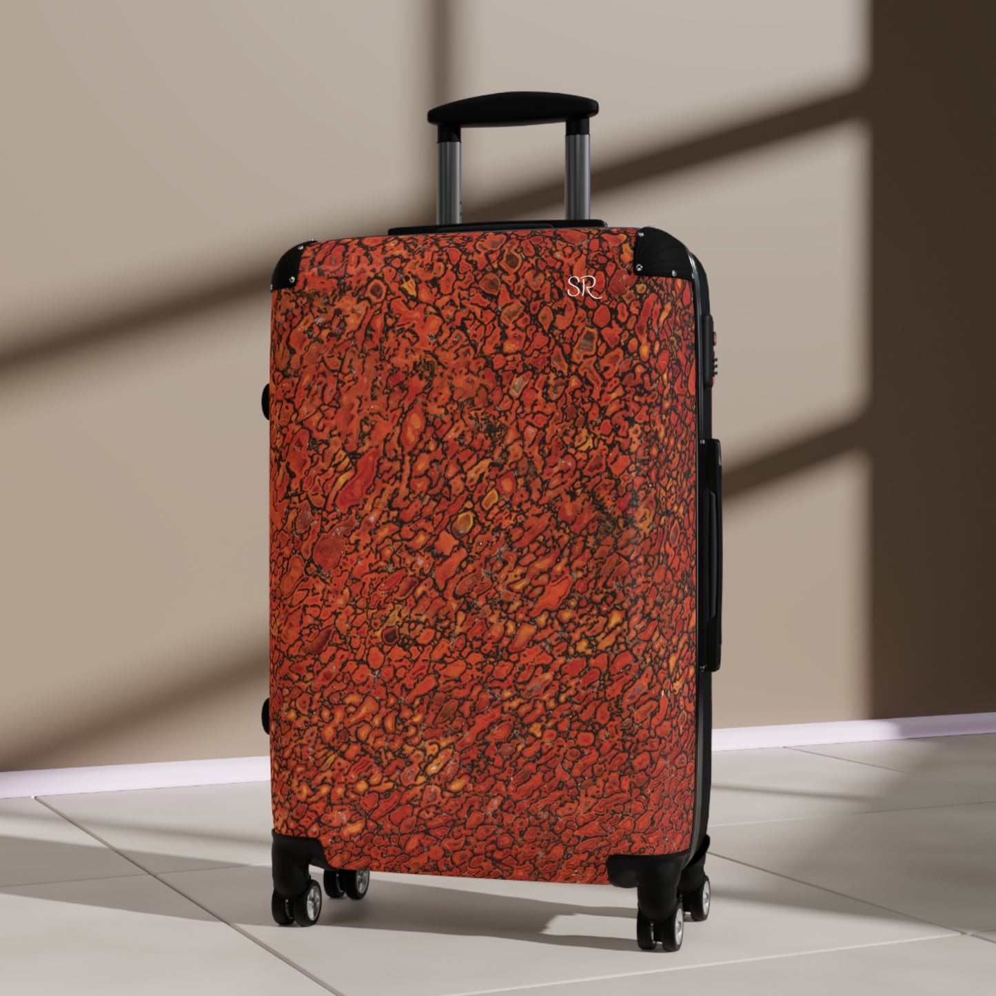 Agatized Richly Red Gembone Luggage