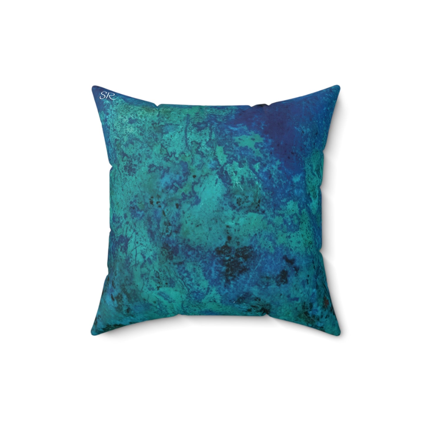 Shattuckite Spectacular Faux Suede Square Pillow