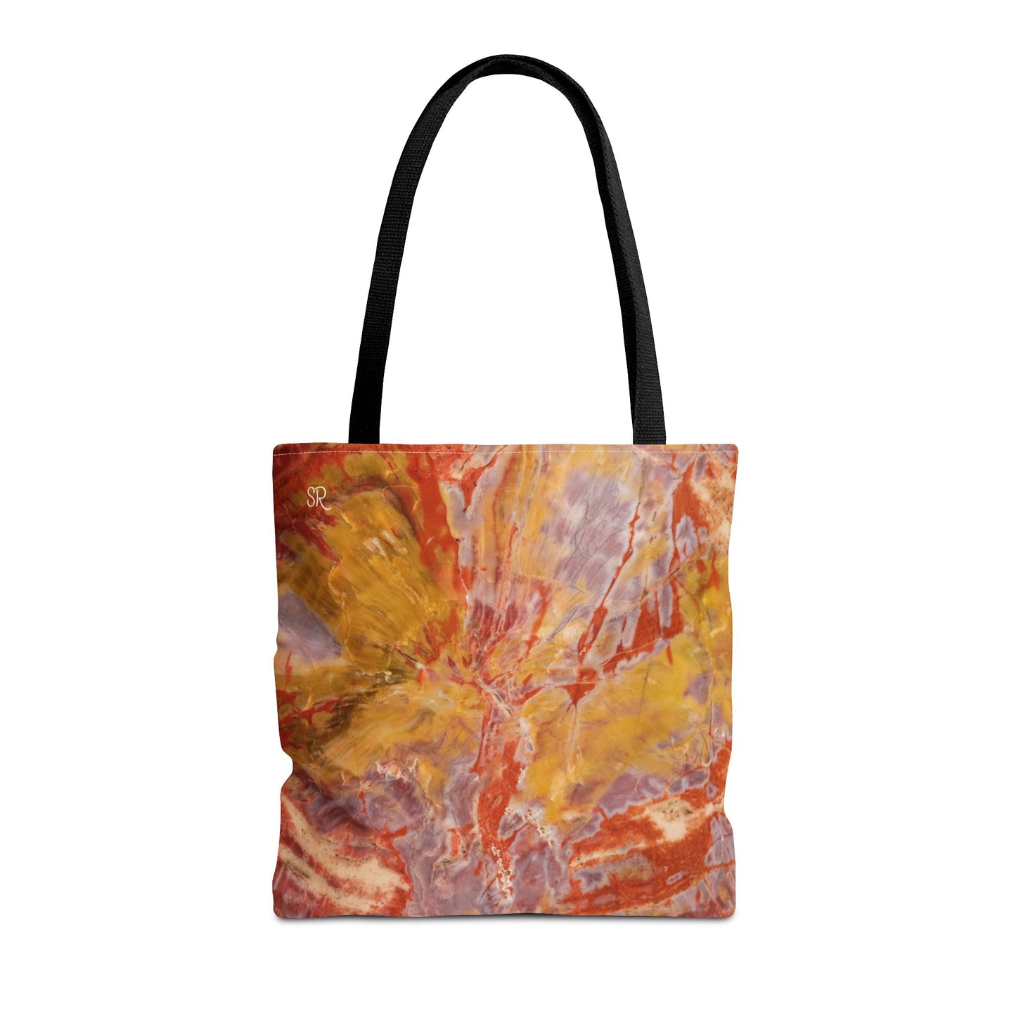 Rainbow Petrified Wood Tote Bag