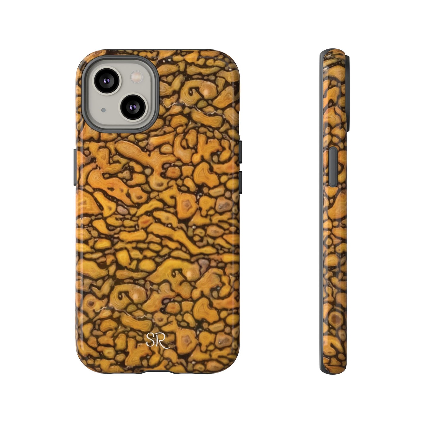 Agatized Fantasy Yellow Gembone Tough Cases