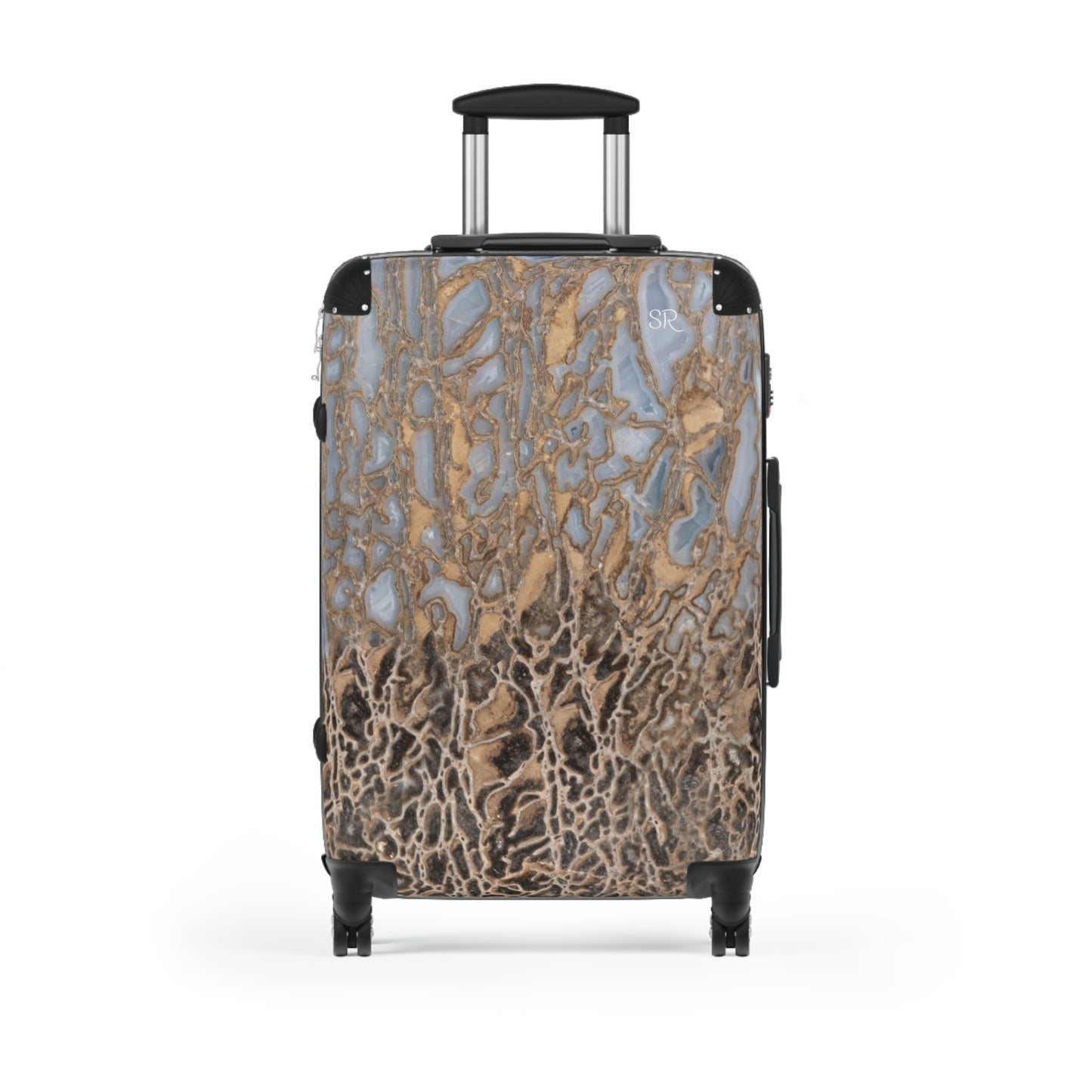 Agatized Noir & Baby Blue Gembone Luggage