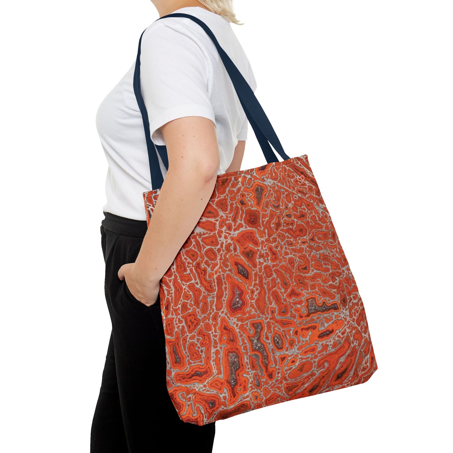 Agatized Ruby Red Gembone Tote