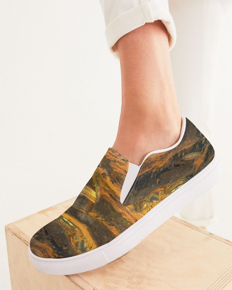 Marra Mamba Tiger's Eye Spiritual Stability Slip-On Canvas Shoes