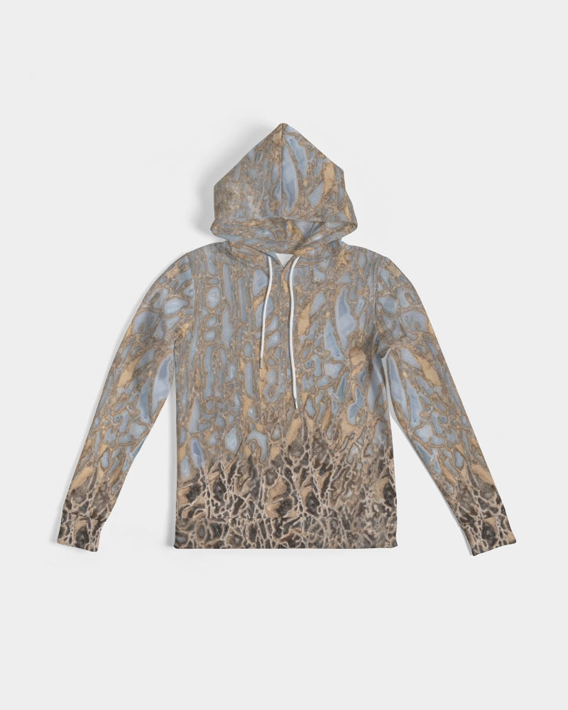 Agatized Noir & Baby Blue Gembone Women's Hoodie