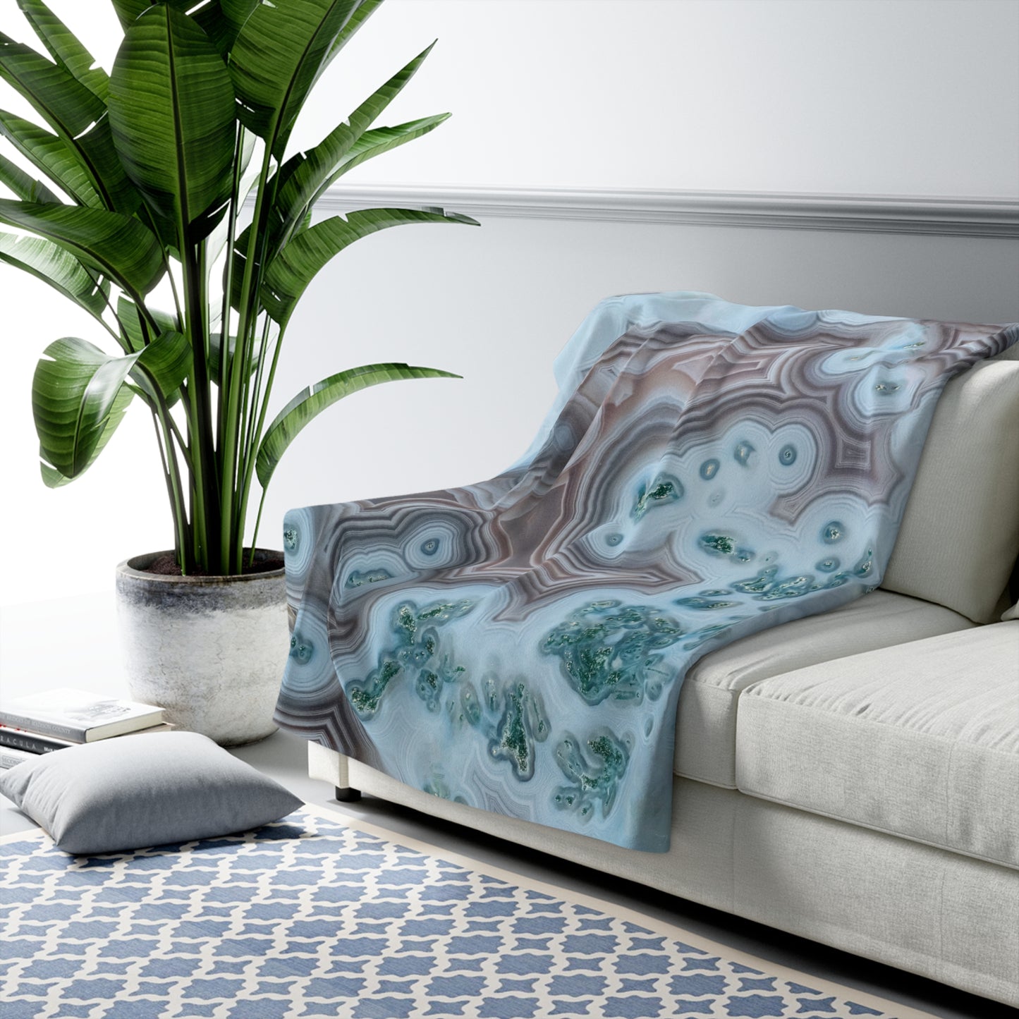 Botswana Agate Serenity Comfort Sherpa Fleece Blanket