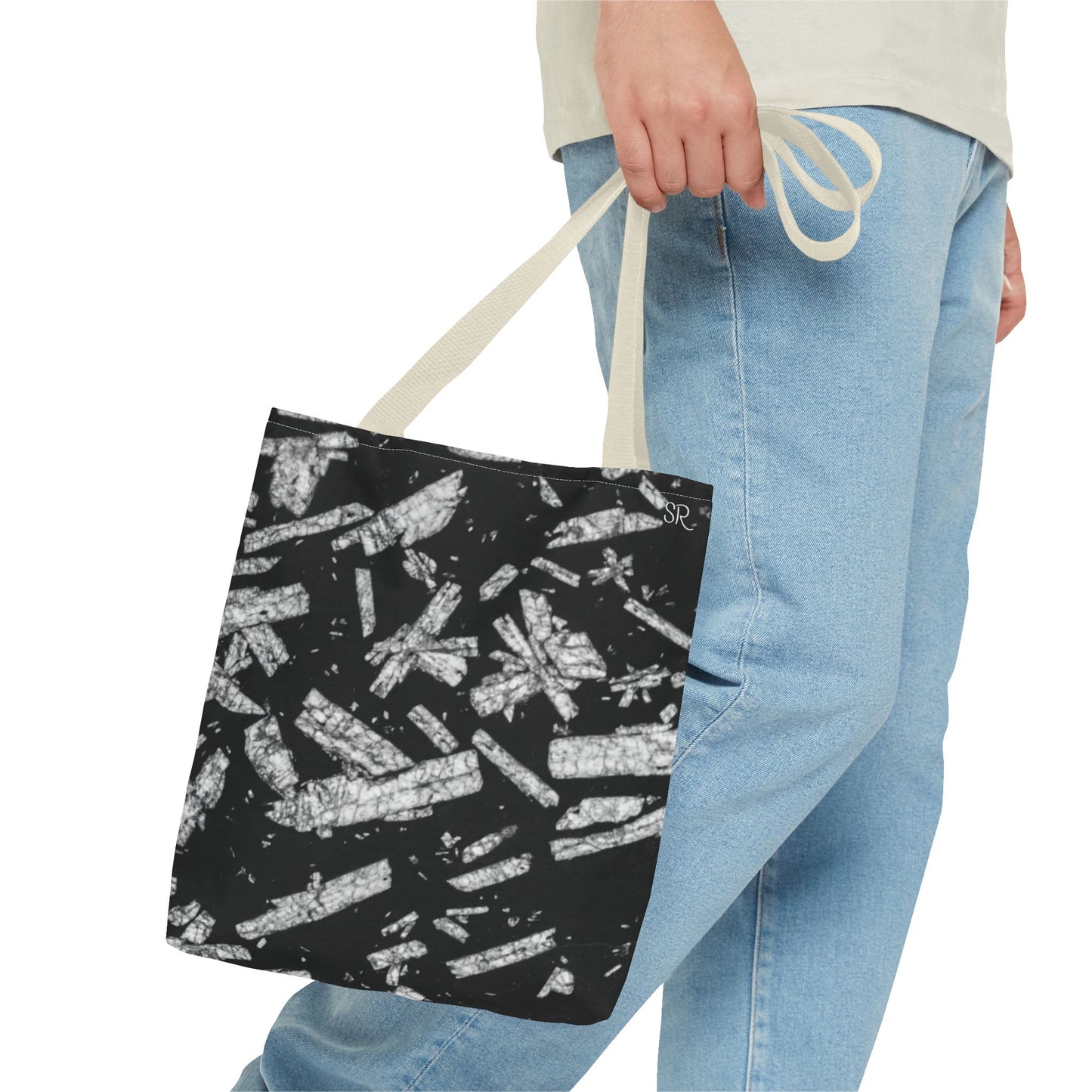 Chinese Writing Stone Life Energy Tote Bag