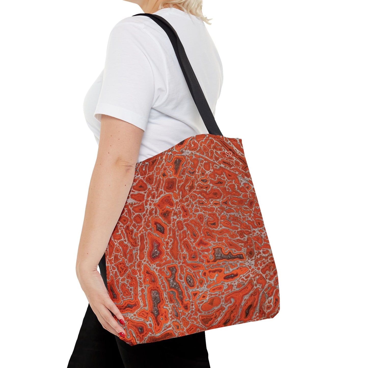 Agatized Ruby Red Gembone Tote