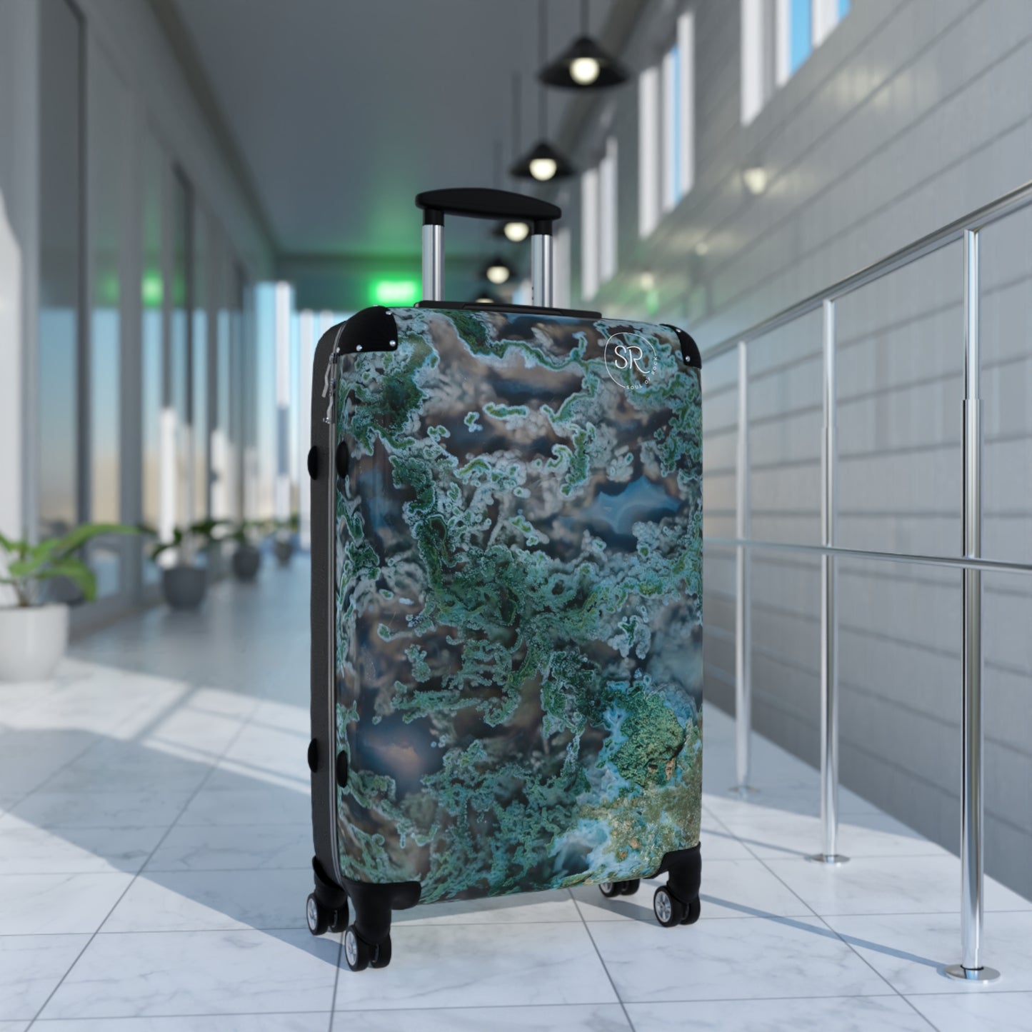 Green Moss Agate Tranquility Luggage