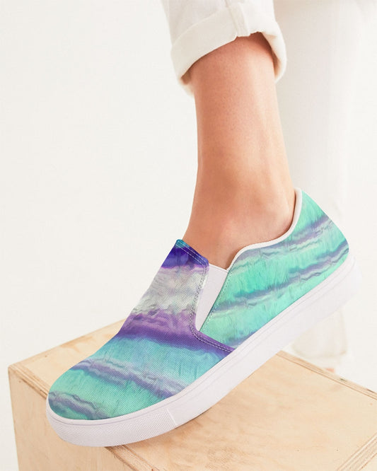 Rainbow Fluorite Metaphysical Women's Slip-On Canvas Shoe