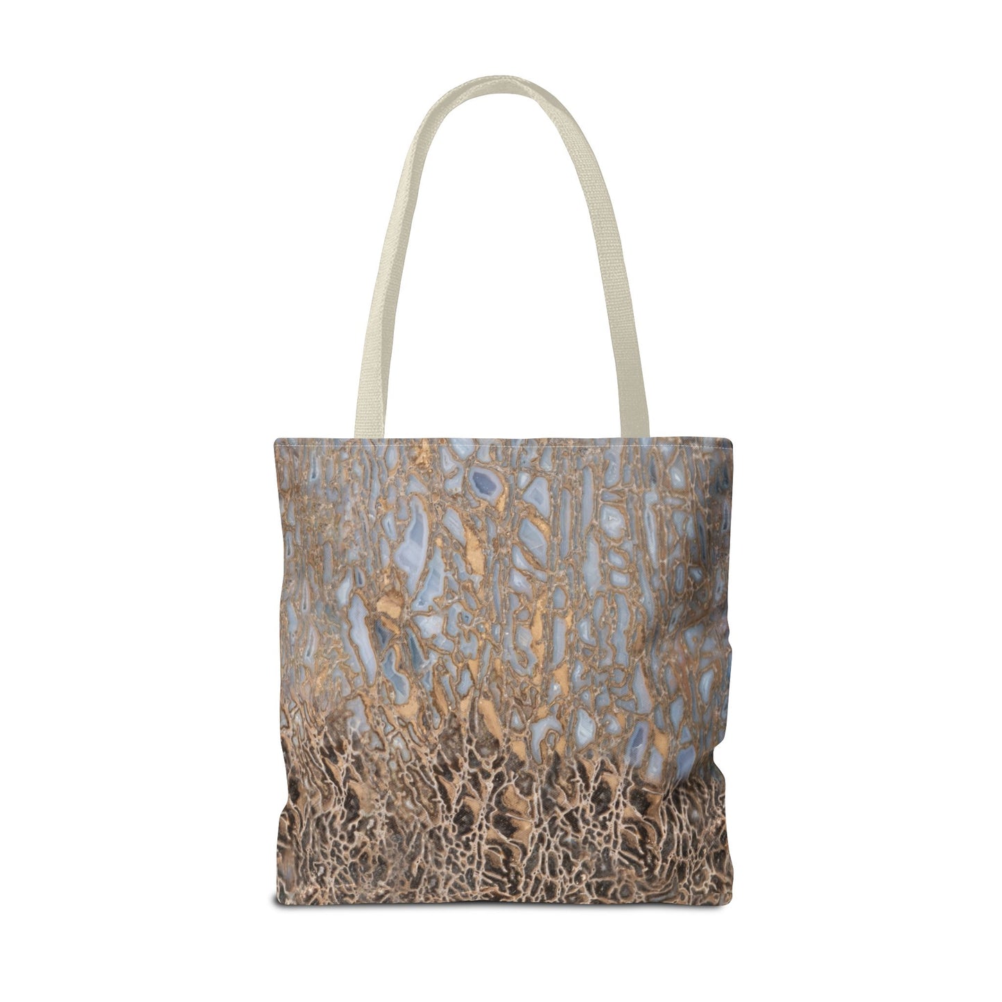 Agatized Noir & Baby Blue Gembone Tote