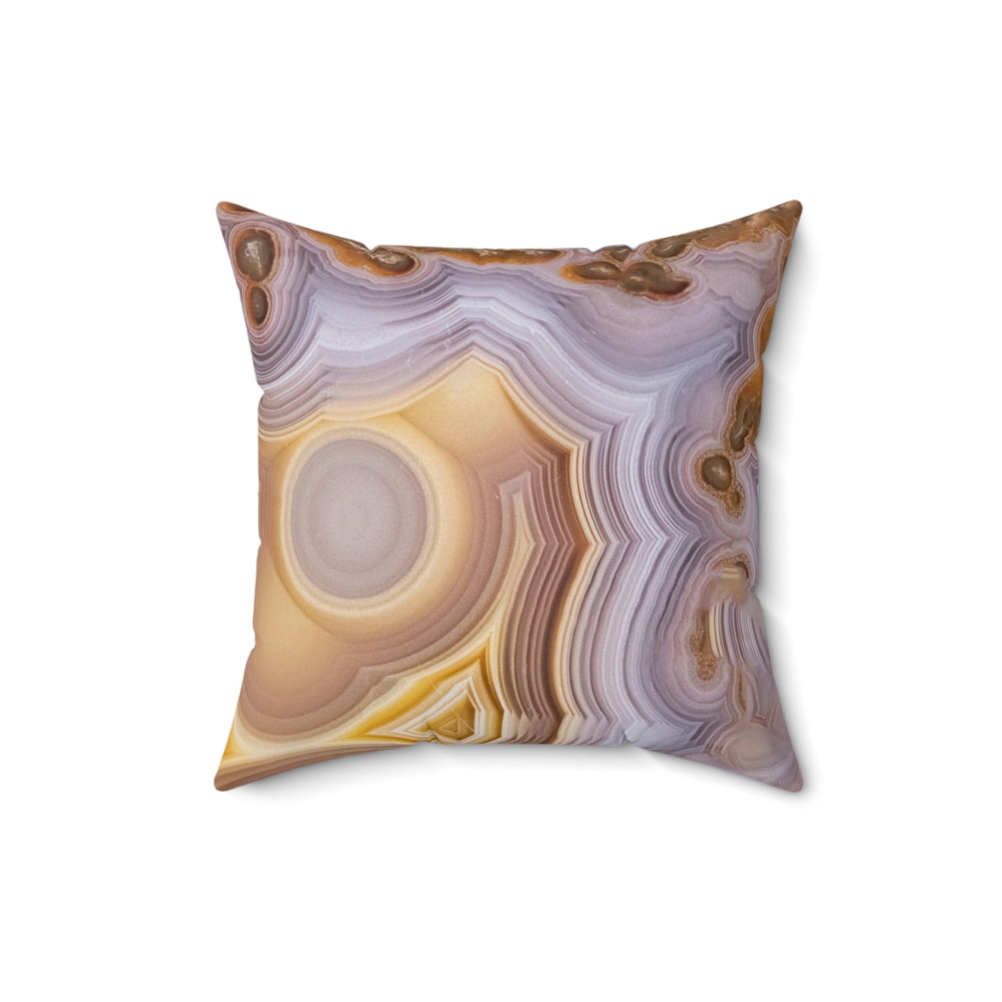 Laguna Agate Faux Suede Square Pillow