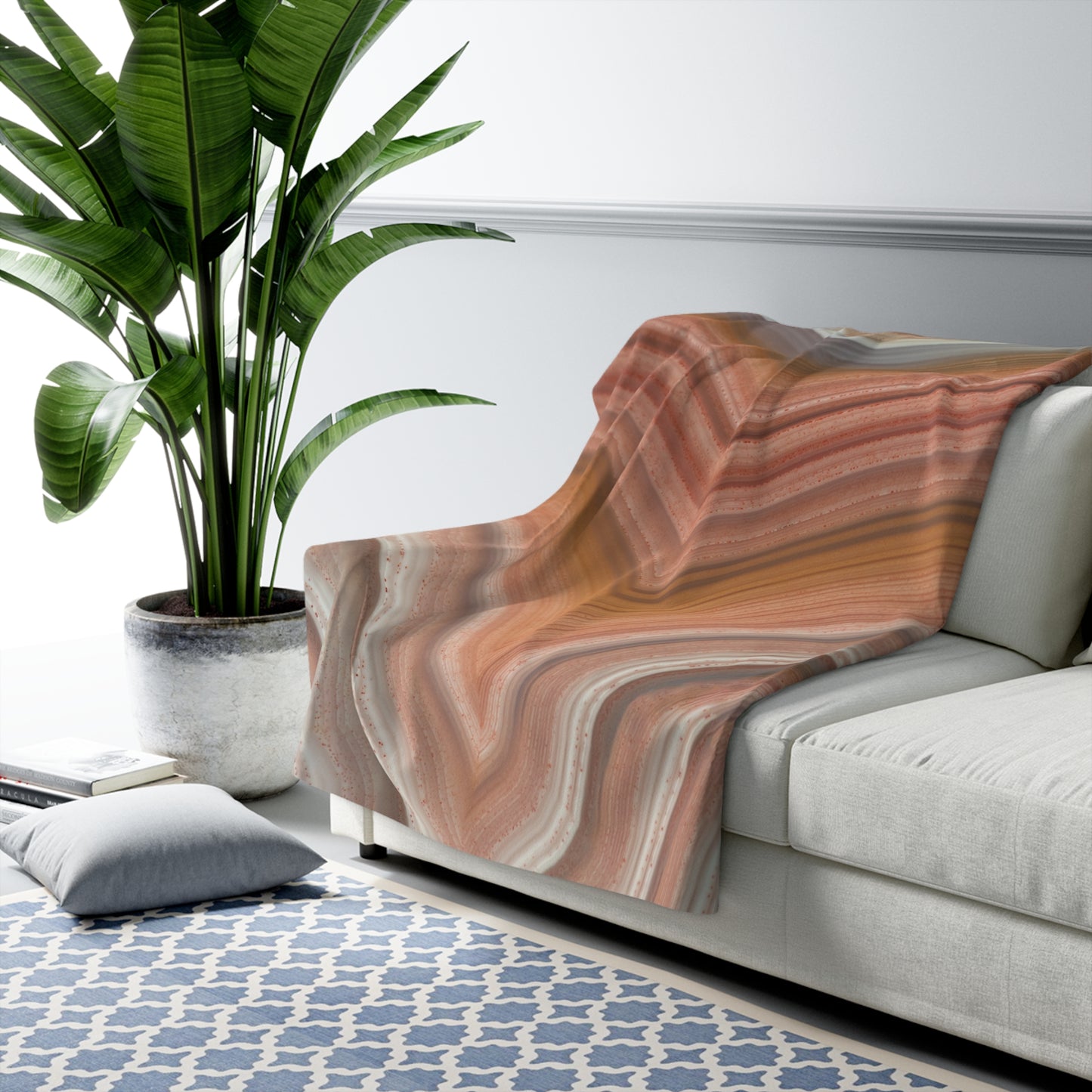 Fairburn Agate Serenity Comfort Sherpa Fleece Blanket