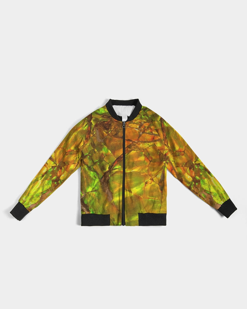 Ammolite Spiritual Energy & Growth Women's Jewel Bomber Jacket