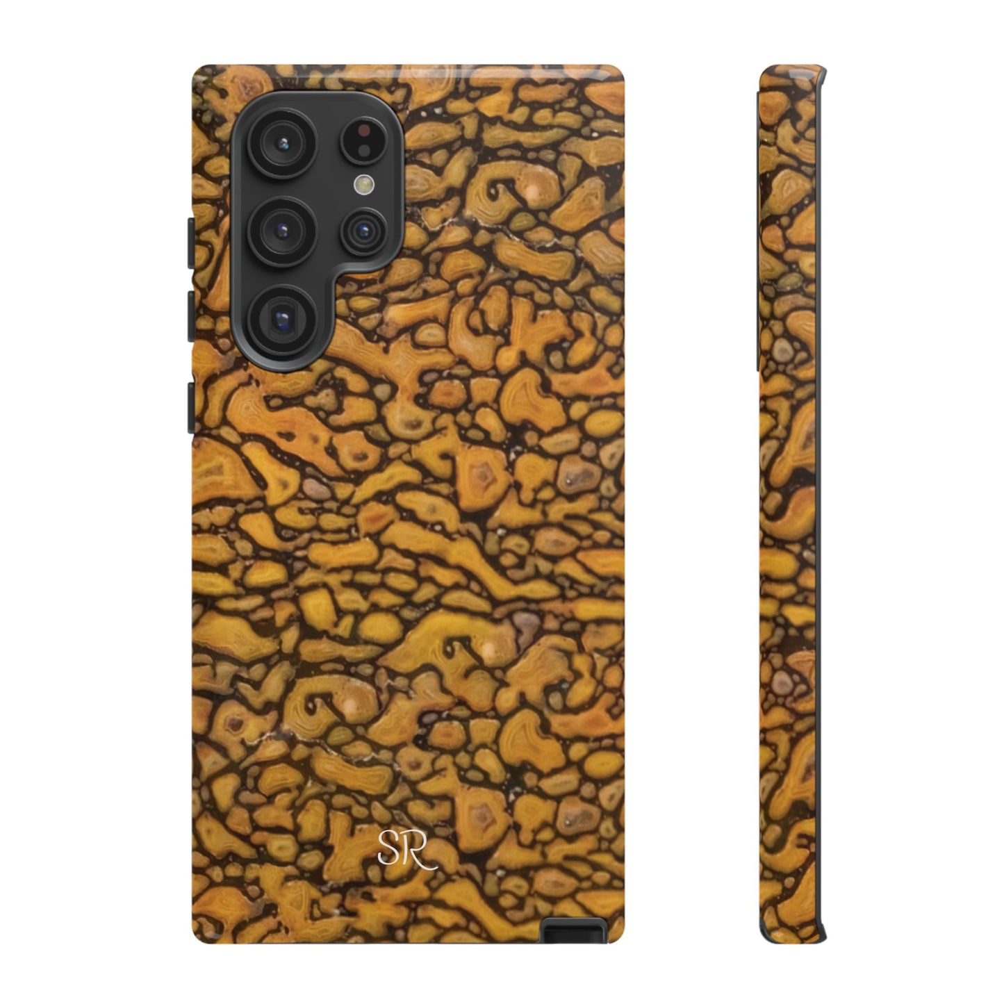 Agatized Fantasy Yellow Gembone Tough Cases