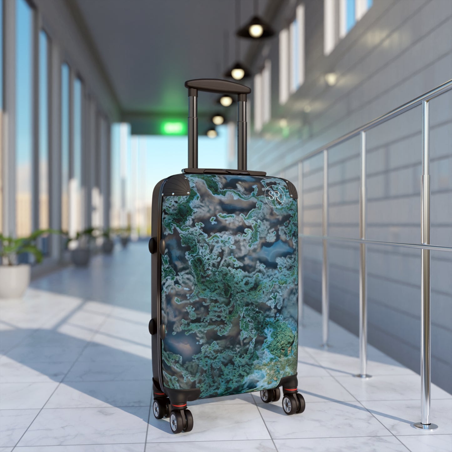 Green Moss Agate Tranquility Luggage