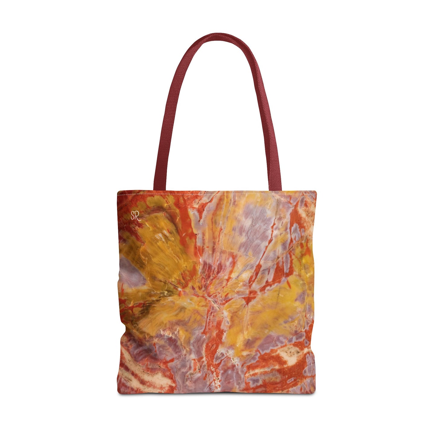 Rainbow Petrified Wood Tote Bag