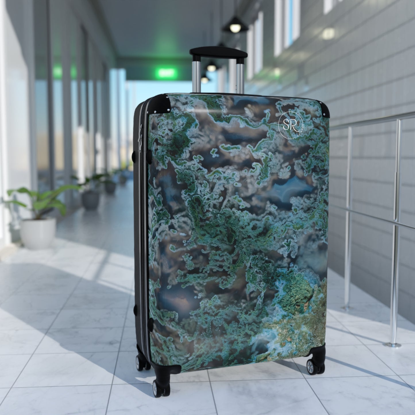 Green Moss Agate Tranquility Luggage