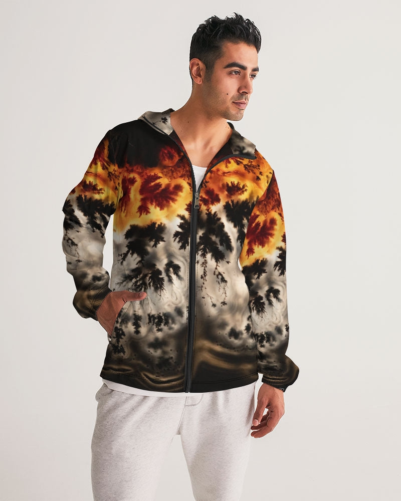 Brazilian Plume Agate Men's Windbreaker