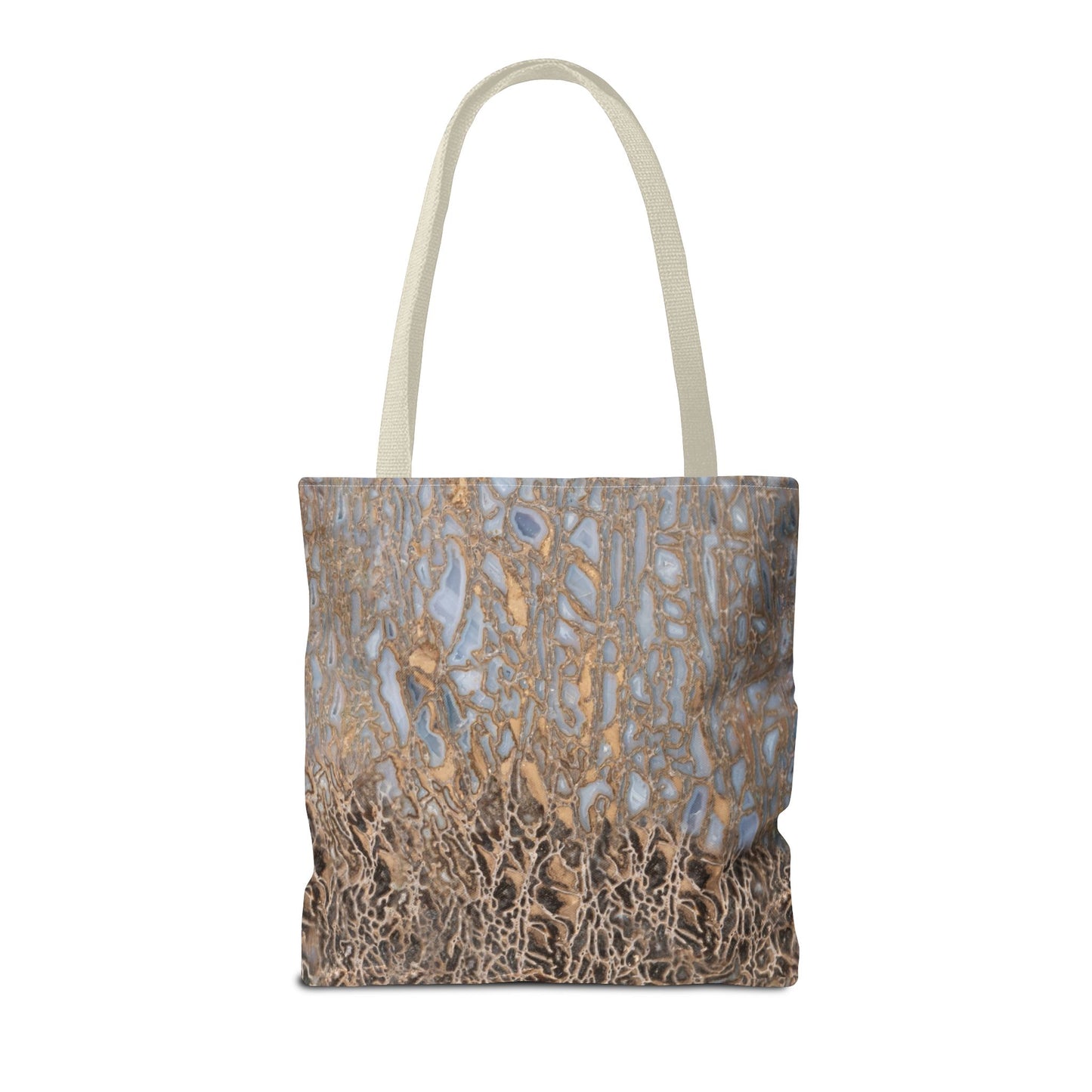 Agatized Noir & Baby Blue Gembone Tote