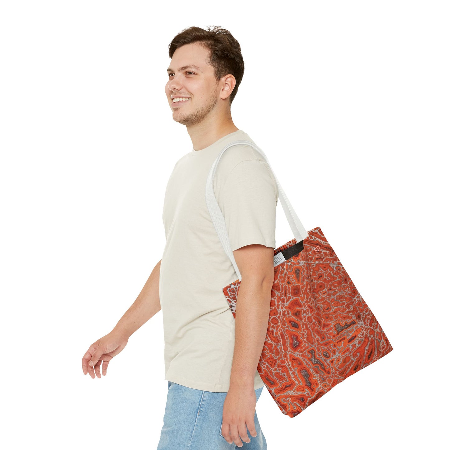 Agatized Ruby Red Gembone Tote