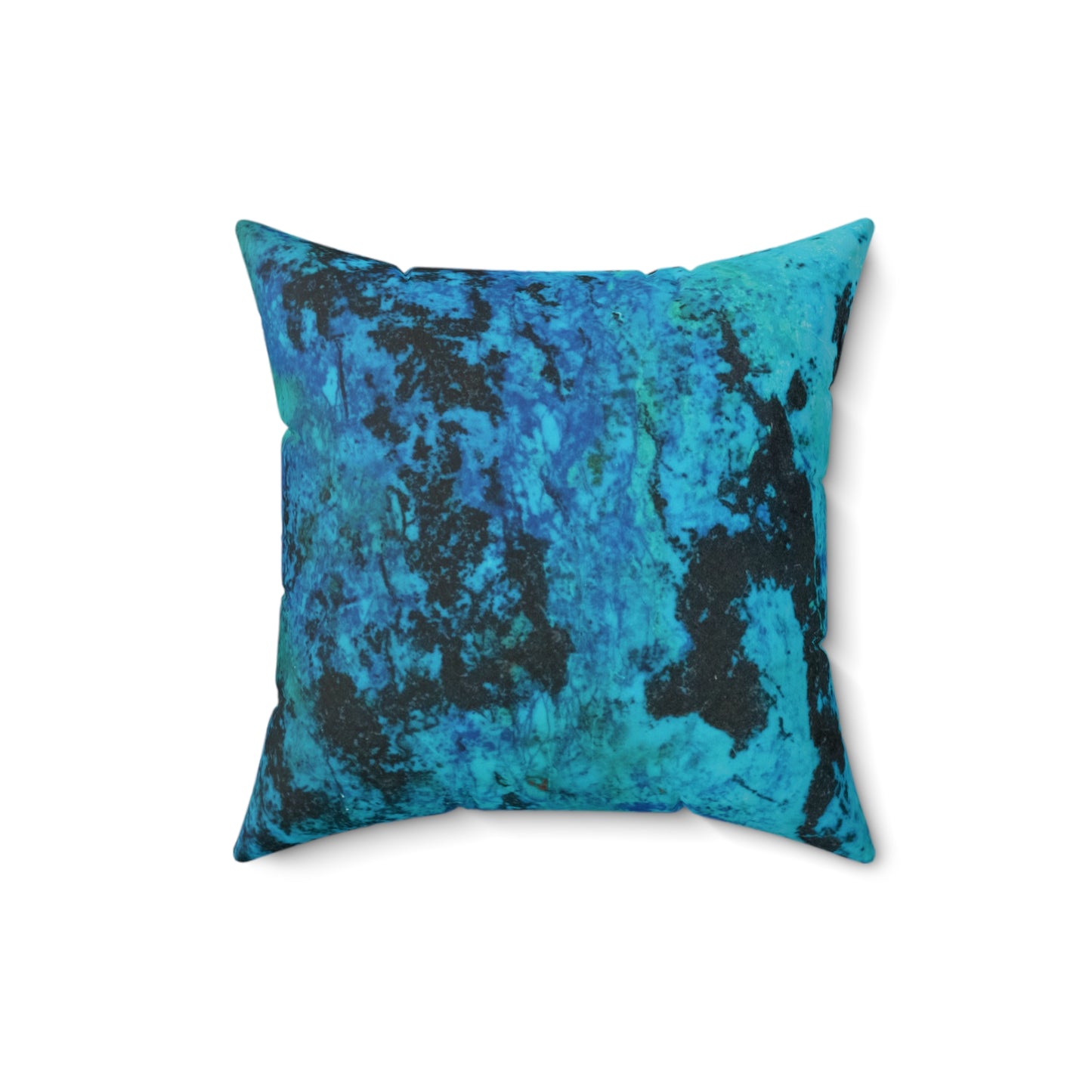 Shattuckite Spectacular Faux Suede Square Pillow