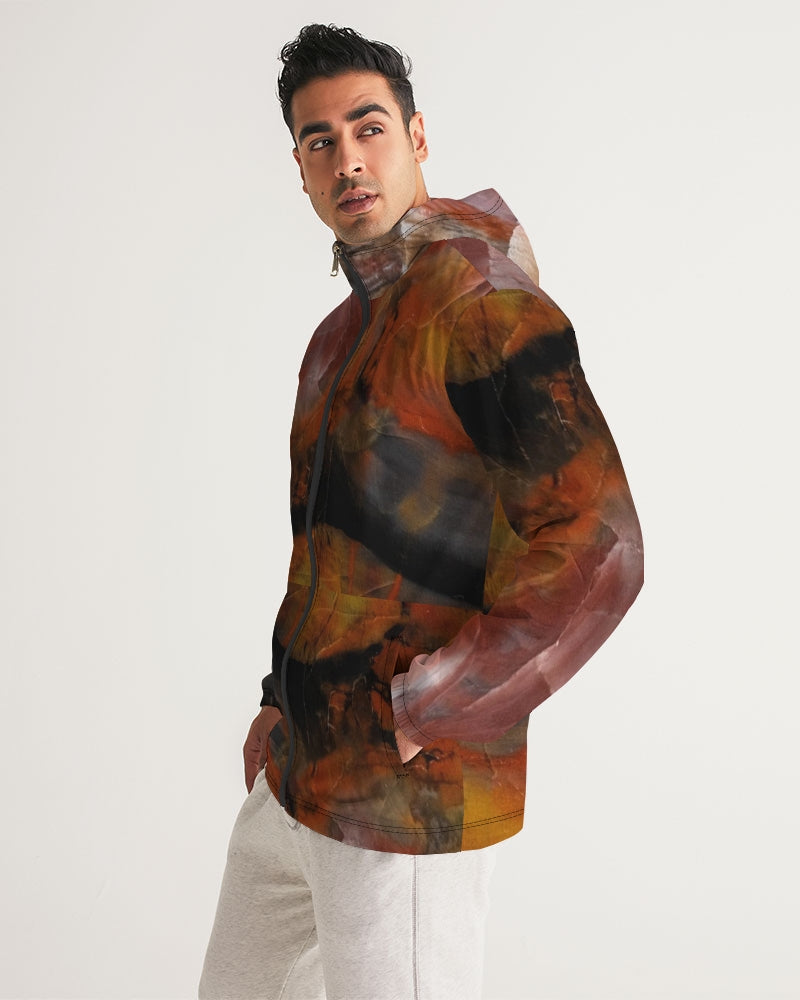 Petrified Wood Inner Transformation Men's Windbreaker