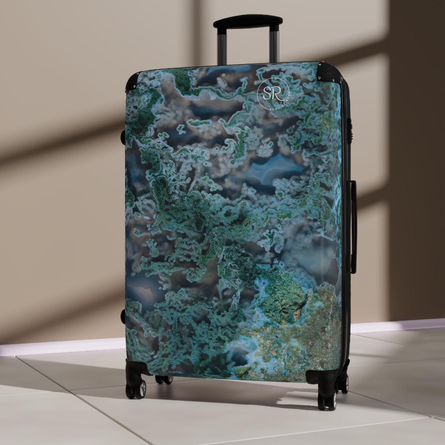 Green Moss Agate Tranquility Luggage