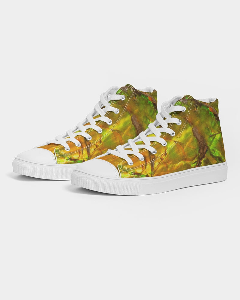 Ammolite Spiritual Growth & Energy Women's Hightop Canvas Shoe