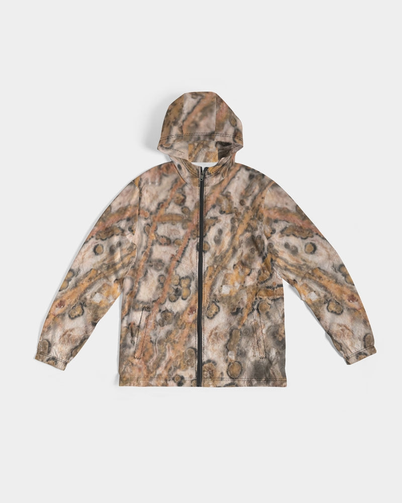 Leopard Skin Jasper Strength & Vitality Men's Windbreaker