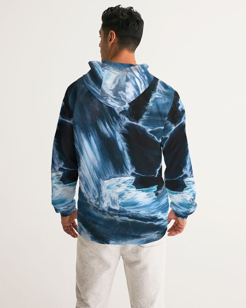 Blue Pietersite Men's Windbreaker