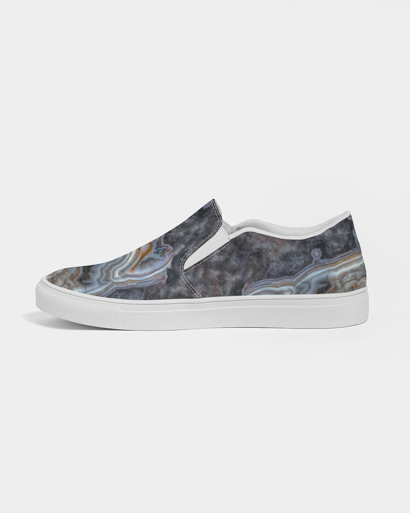 Crazy  Lace Agate Striking Beauty Women's Slip-On Canvas Shoe