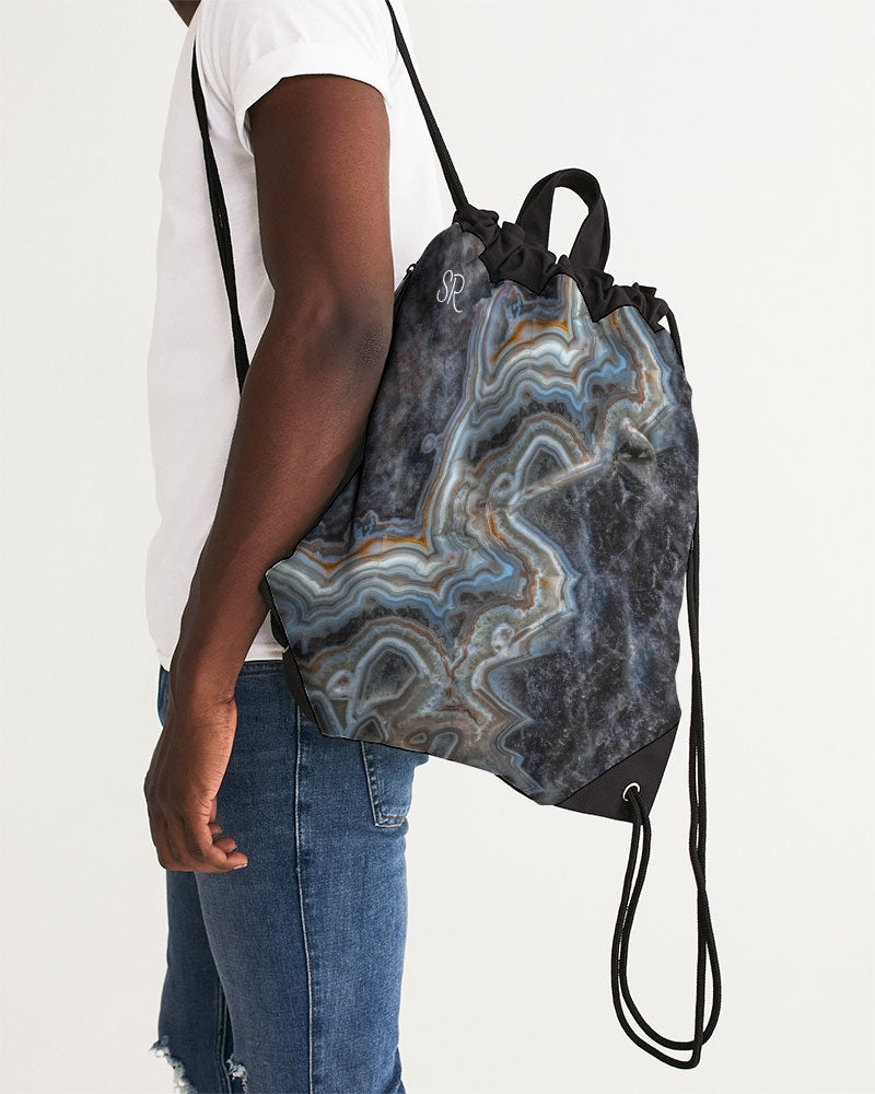 Crazy Lace Agate Striking Beauty Drawstring Bag