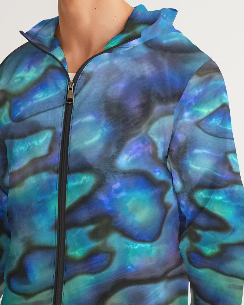 Paua Shell Treasure Men's Windbreaker