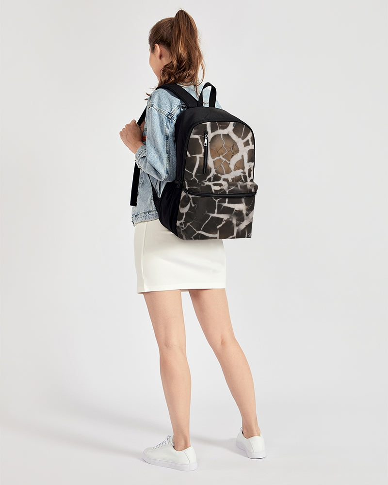 Lightning Stone Duo-Zip Front Canvas Backpack