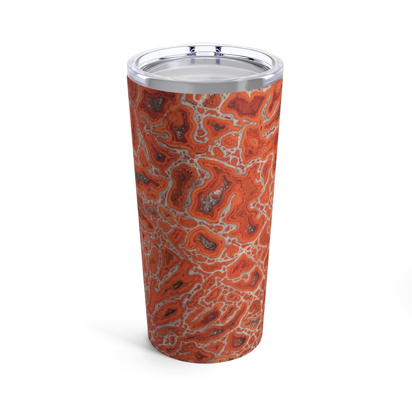 Agatized Ruby Red Gembone Tumbler 20oz