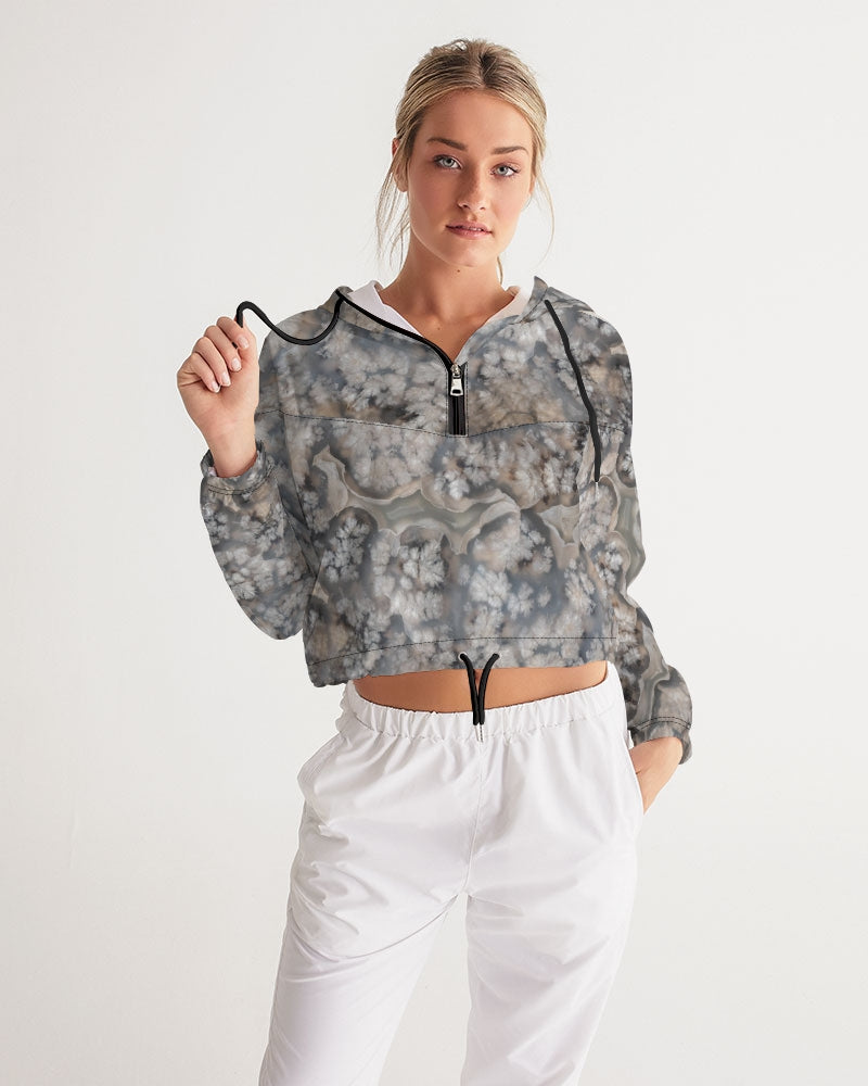 Plume Agate Spirituality Cropped Windbreaker