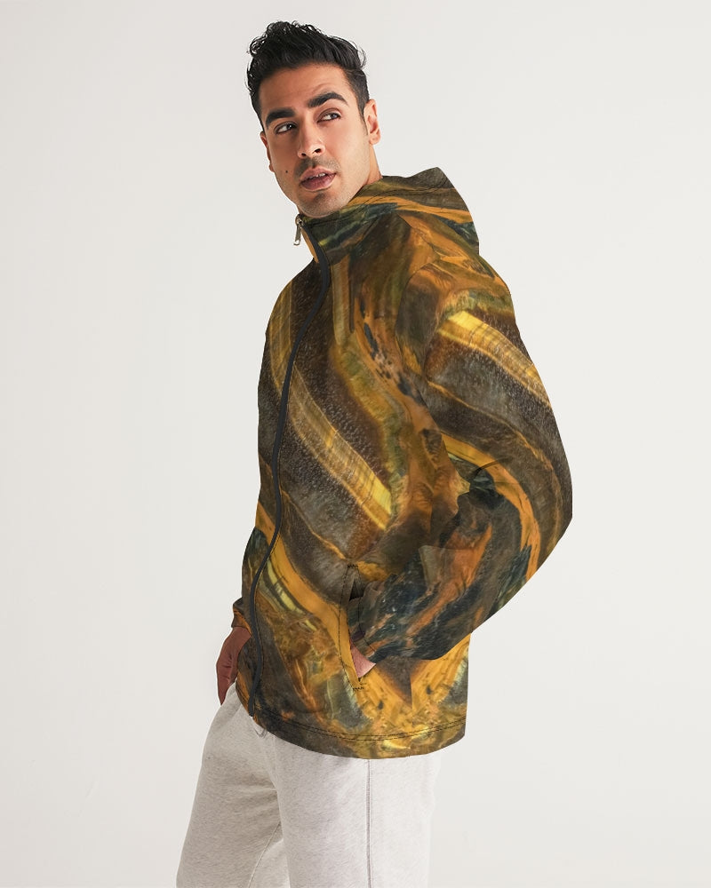 Marra Mamba Tiger's Eye Spiritual Stability Men's All-Over Print Windbreaker