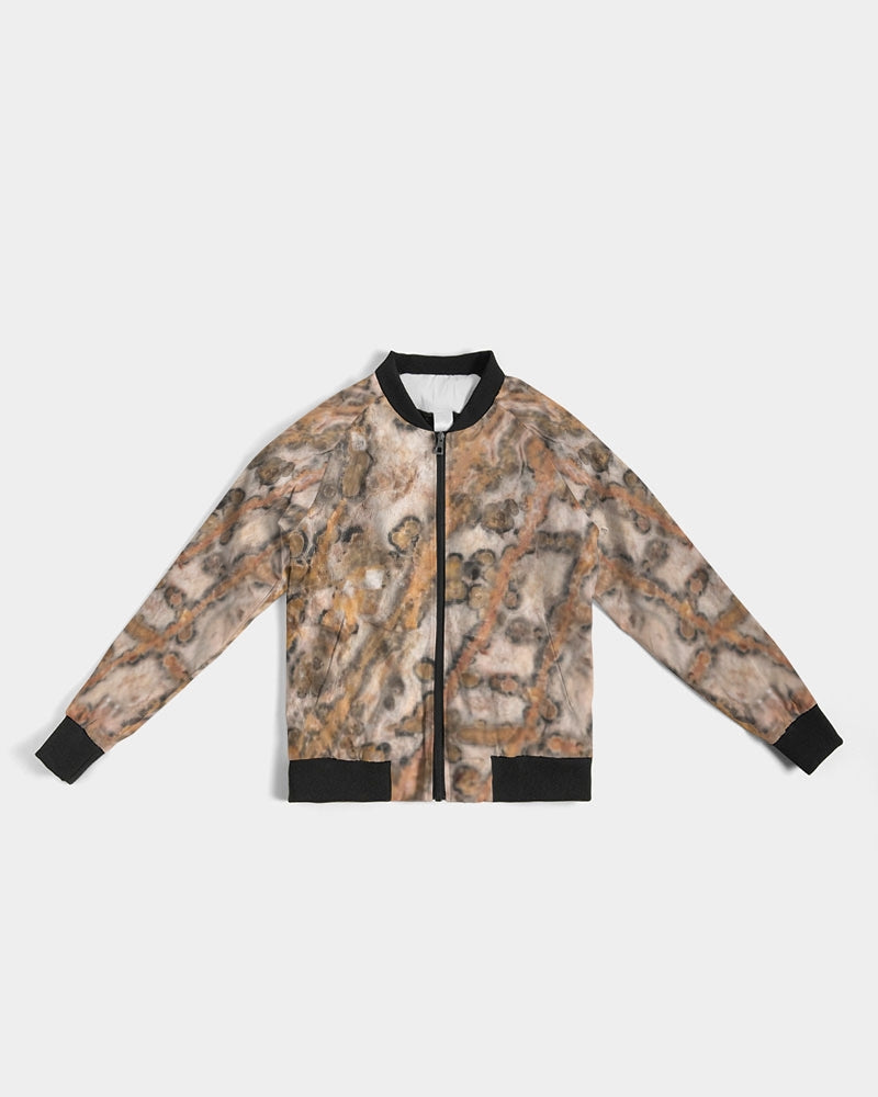 Leopard Skin Jasper Strength & Vitality Women's Bomber Jacket