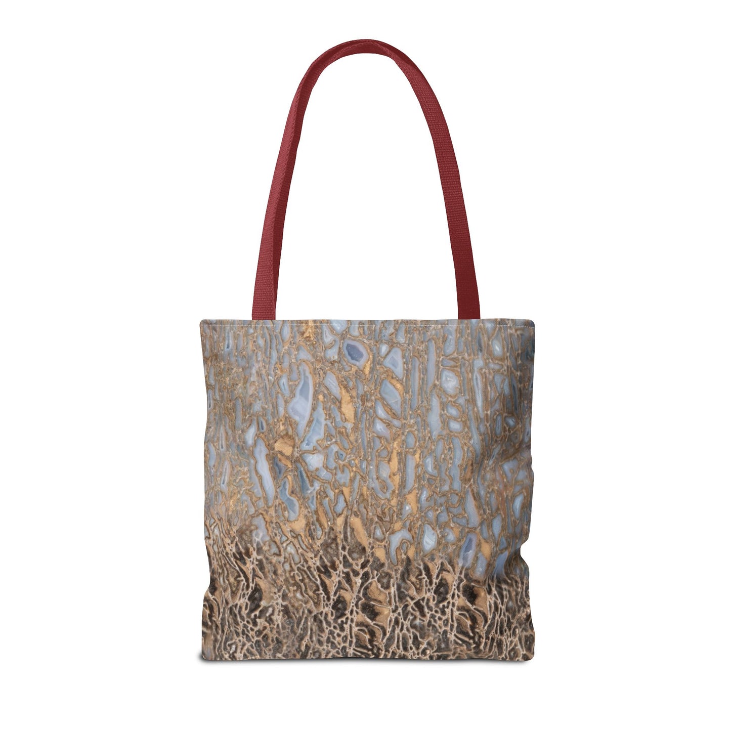 Agatized Noir & Baby Blue Gembone Tote