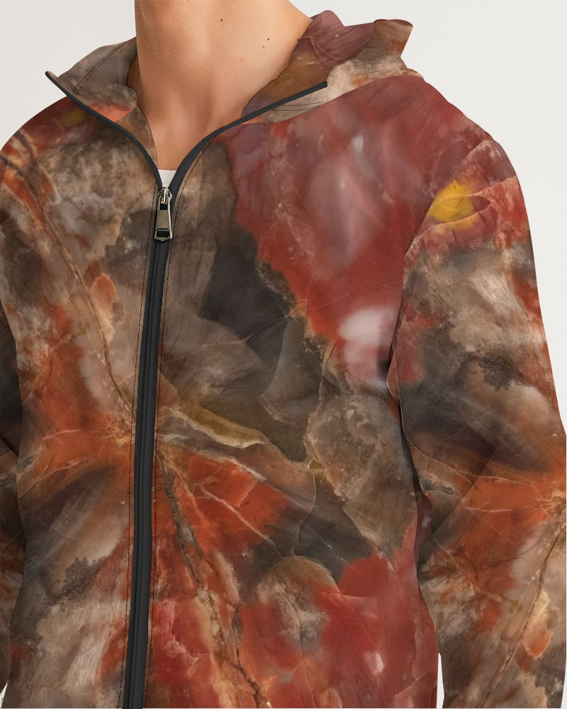 Petrified Wood Men's All-Over Print Windbreaker