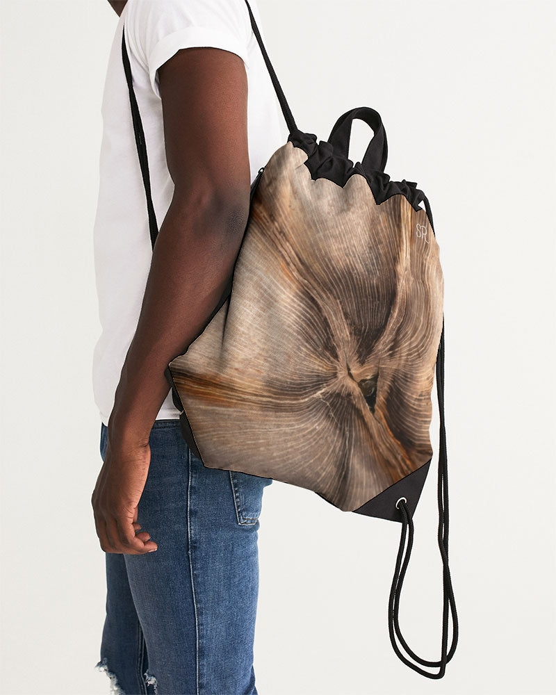 Petrified Sycamore Wood Canvas Drawstring Bag