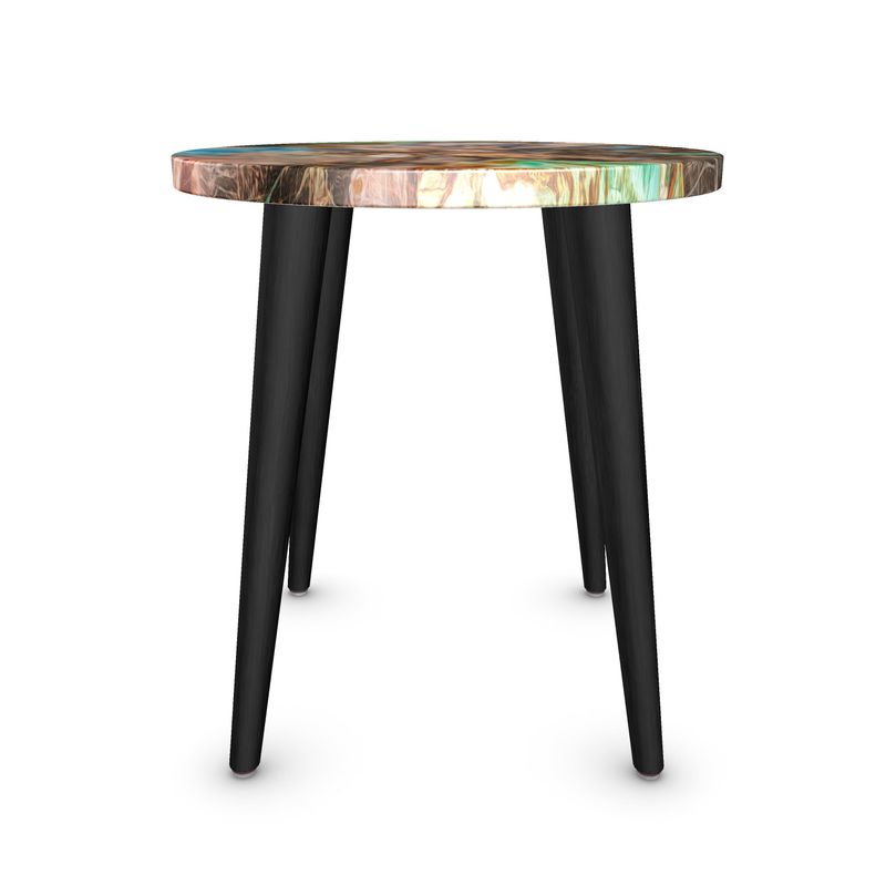 Turkish Petrified Collawood Designer Side Table