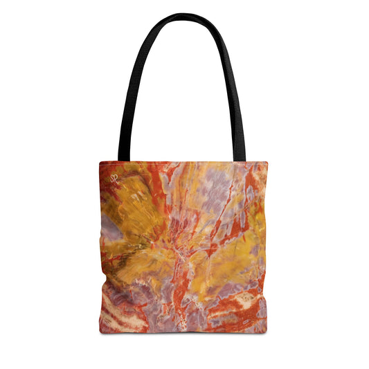 Rainbow Petrified Wood Tote Bag