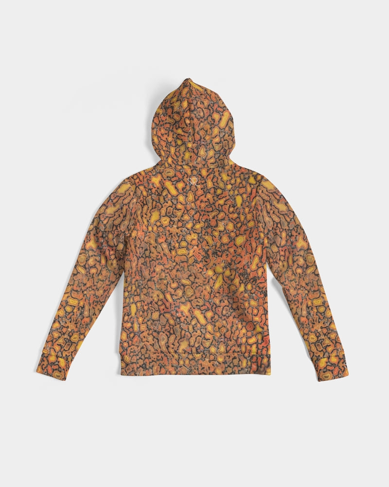 Agatized Canary Red Gembone Hoodie