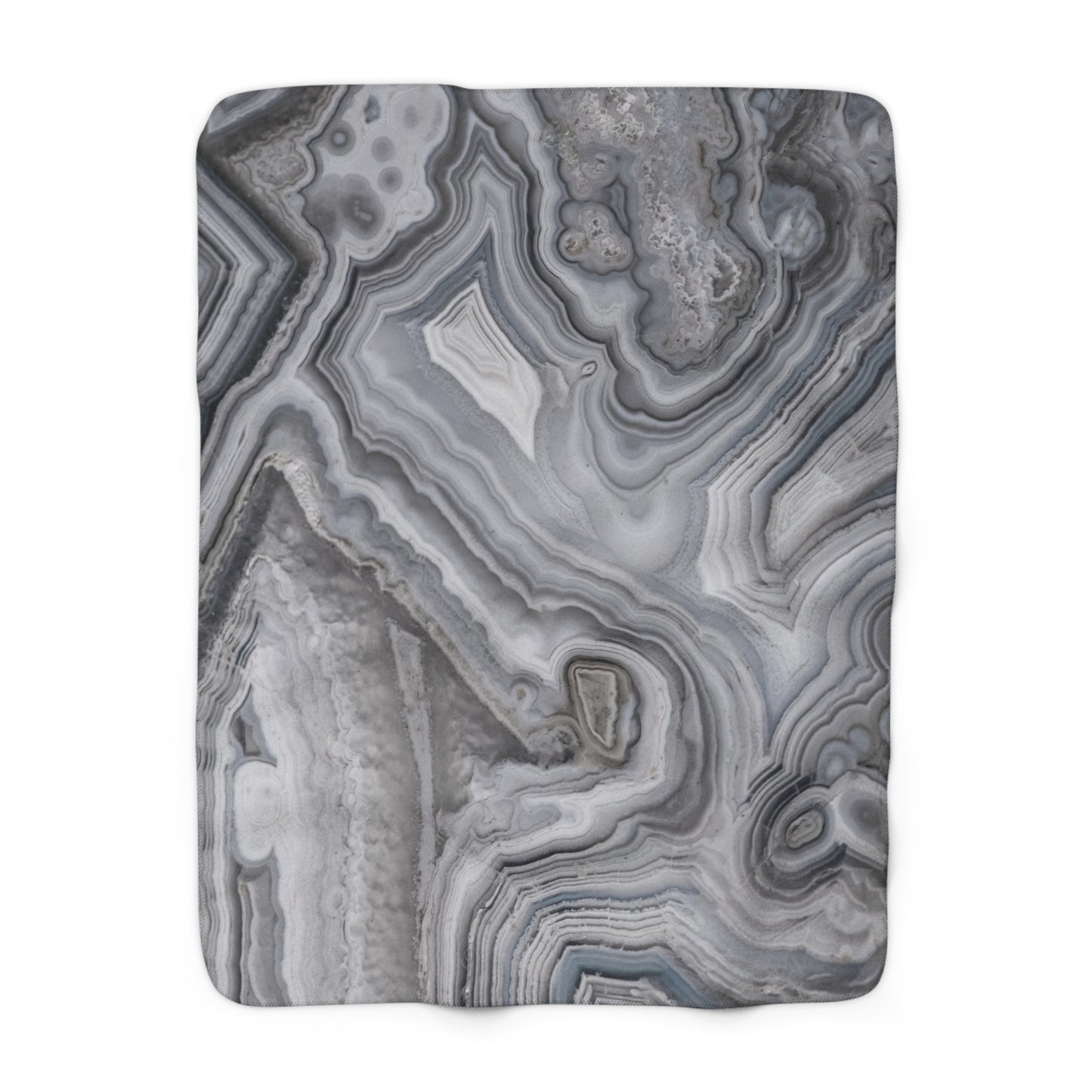 Crazy Lace Agate Serenity Comfort Sherpa Fleece Blanket