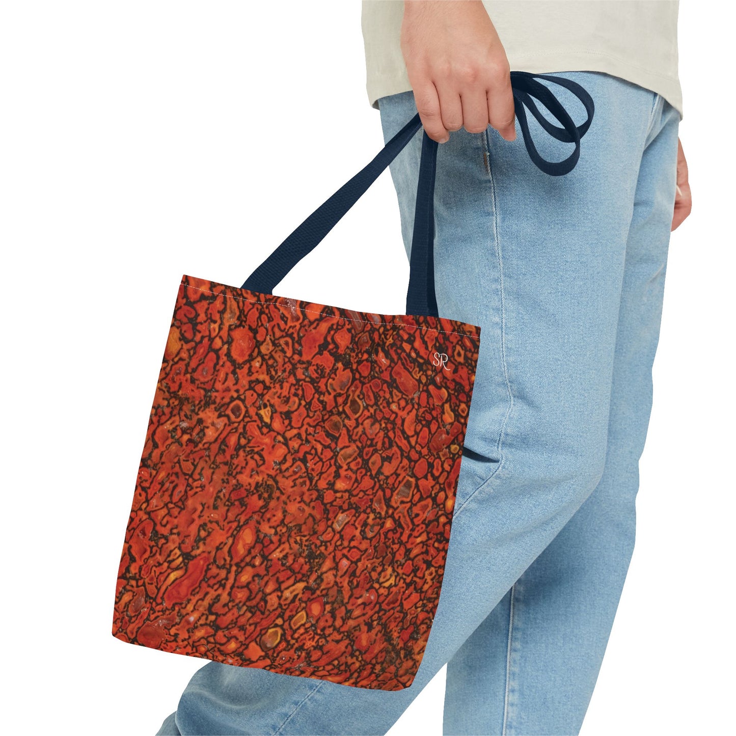 Agatized Richly Red Gembone Tote