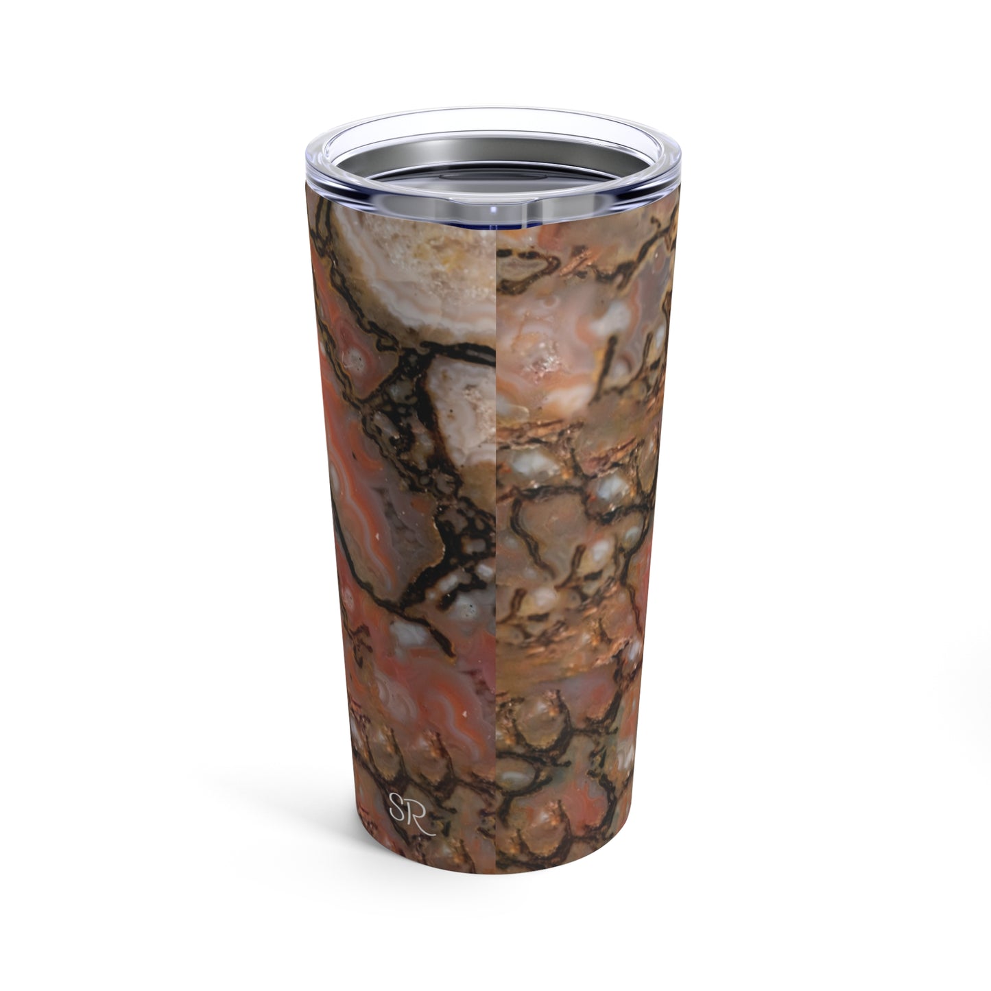 Agatized Orb Gembone Tumbler 20oz