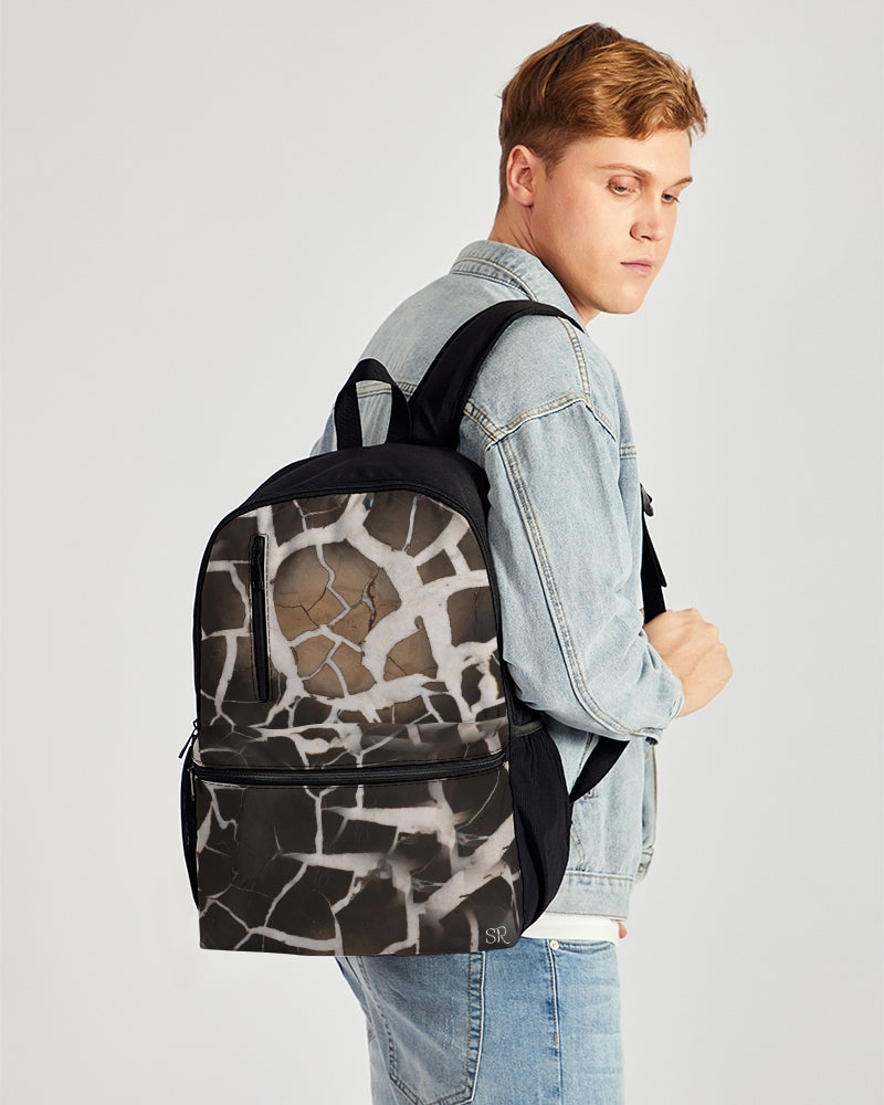 Lightning Stone Duo-Zip Front Canvas Backpack