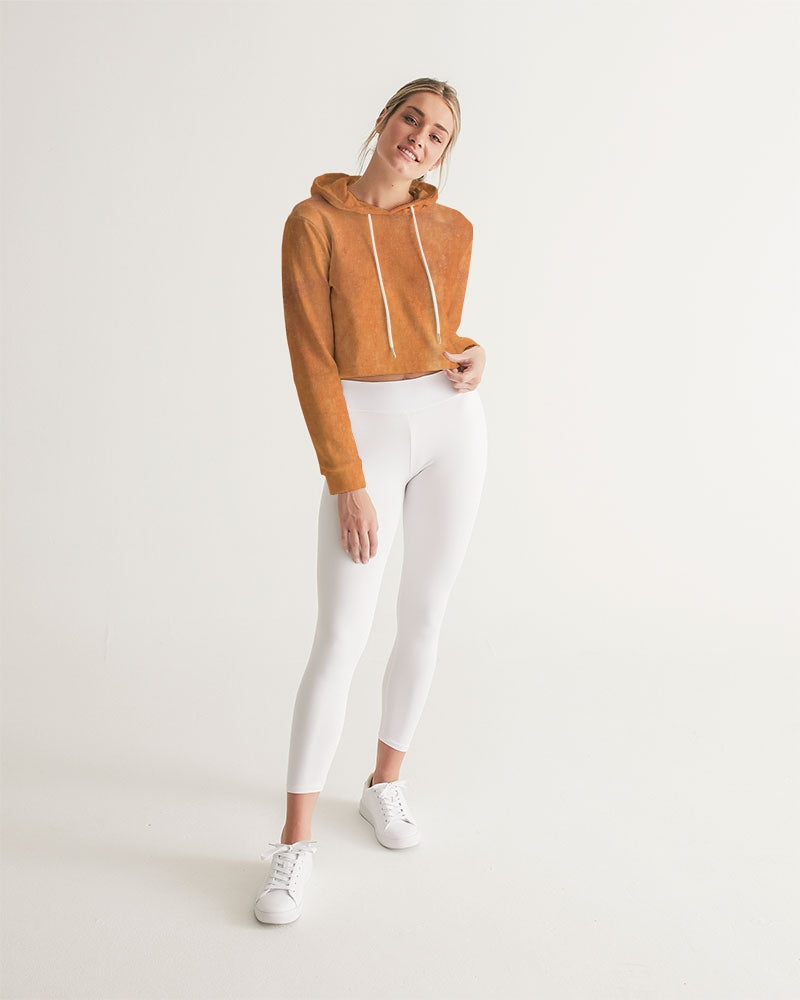 Clementine Aventurine Women's Cropped Hoodie